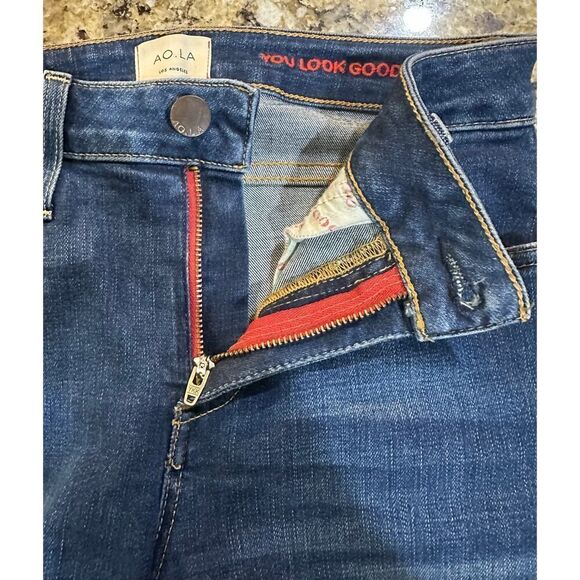 AO.LA Alice+Olivia You Look Good Mid Rise Skinny Star Crossed Jeans 26W X 27L - Picture 4 of 14